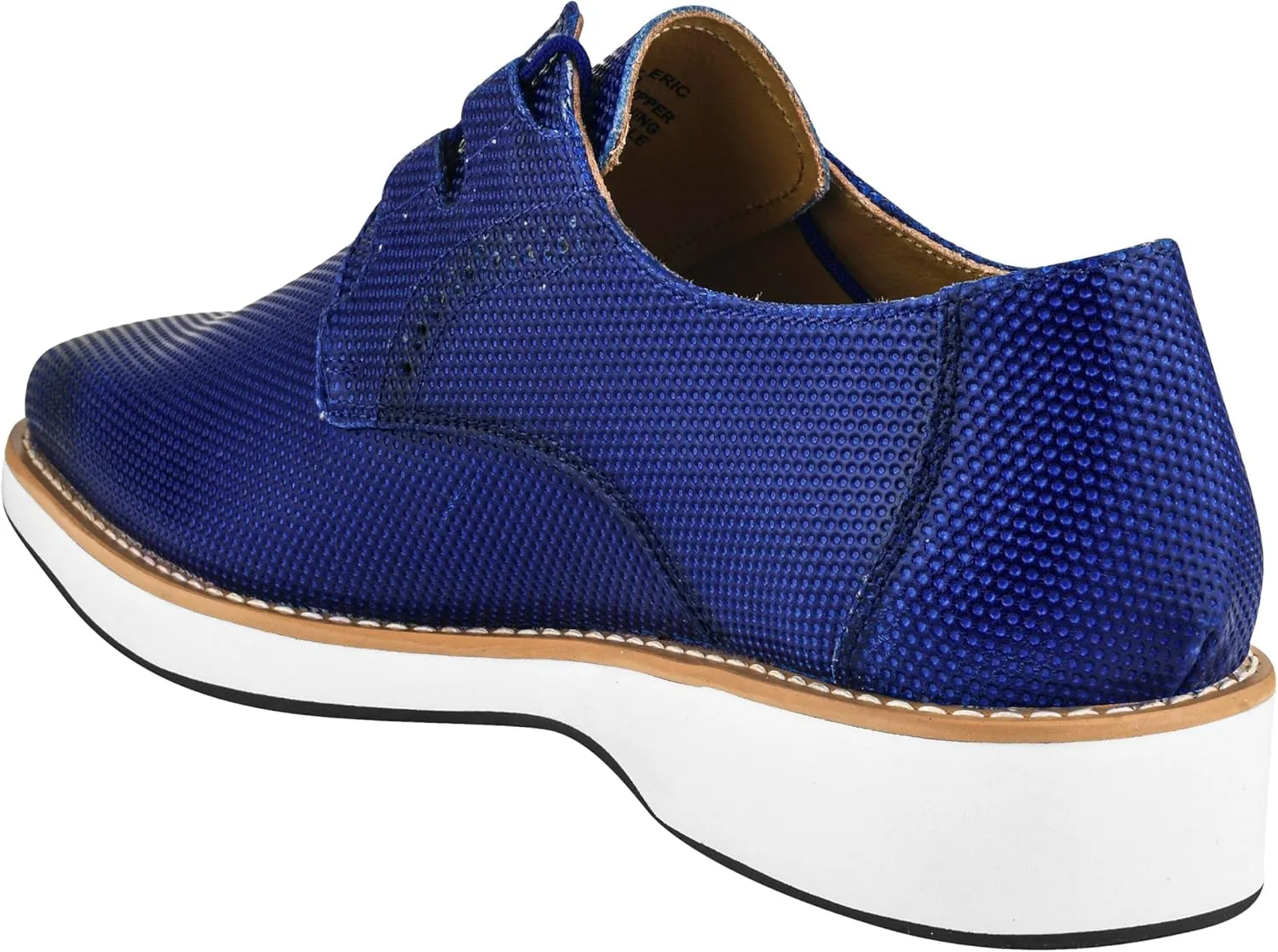 LIBERTYZENO Mens EEL Print Knitted Design Genuine Leather Adults Lace Up Oxford Dress Shoes for Easter Gift LS-112