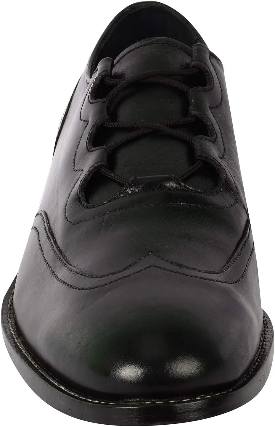 LIBERTYZENO Mens Genuine Leather Adults Wingtip Lace Up Oxford Dress Shoes for Easter Gift
