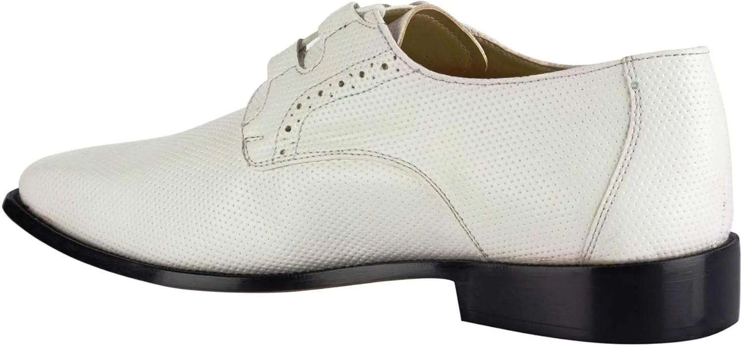 LIBERTYZENO Mens Genuine Leather Classic Tread Design Lace Up Oxford Dress Shoes