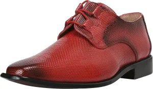 LIBERTYZENO Mens Genuine Leather Classic Tread Design Lace Up Oxford Dress Shoes