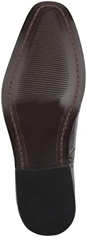 LIBERTYZENO Mens Genuine Leather Ostrich/EEL Print Lace Up Oxford Dress Shoes