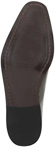 LIBERTYZENO Mens Genuine Leather Ostrich/EEL Print Lace Up Oxford Dress Shoes