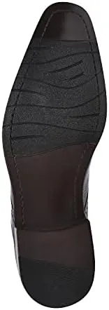 LIBERTYZENO Mens Genuine Leather Ostrich/EEL Print Lace Up Oxford Dress Shoes