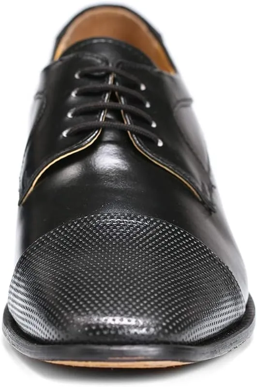 LIBERTYZENO Mens Hornback Print Genuine Leather Lace Up Oxford Dress Shoes