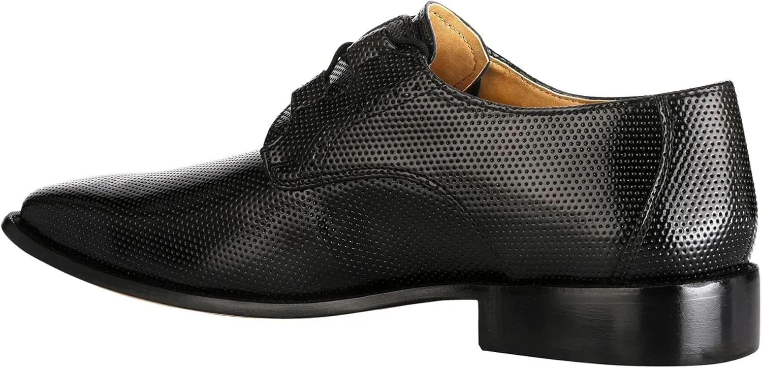 LIBERTYZENO Mens Tread Design Genuine Leather Adults Lace Up Oxford Dress Shoes for Easter Gift