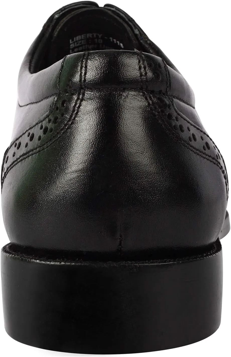 LIBERTYZENO Mens Wingtip Brogue Genuine Leather Adults Lace Up Oxford Dress Shoes for Prom Graduation