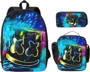 Lightweight Cool Backpacks 3D Printed Laptop Backpack Multifunctional Bag for Travel Shopping Hiking Camping Chrismas Birthday Gifts (Style-2)