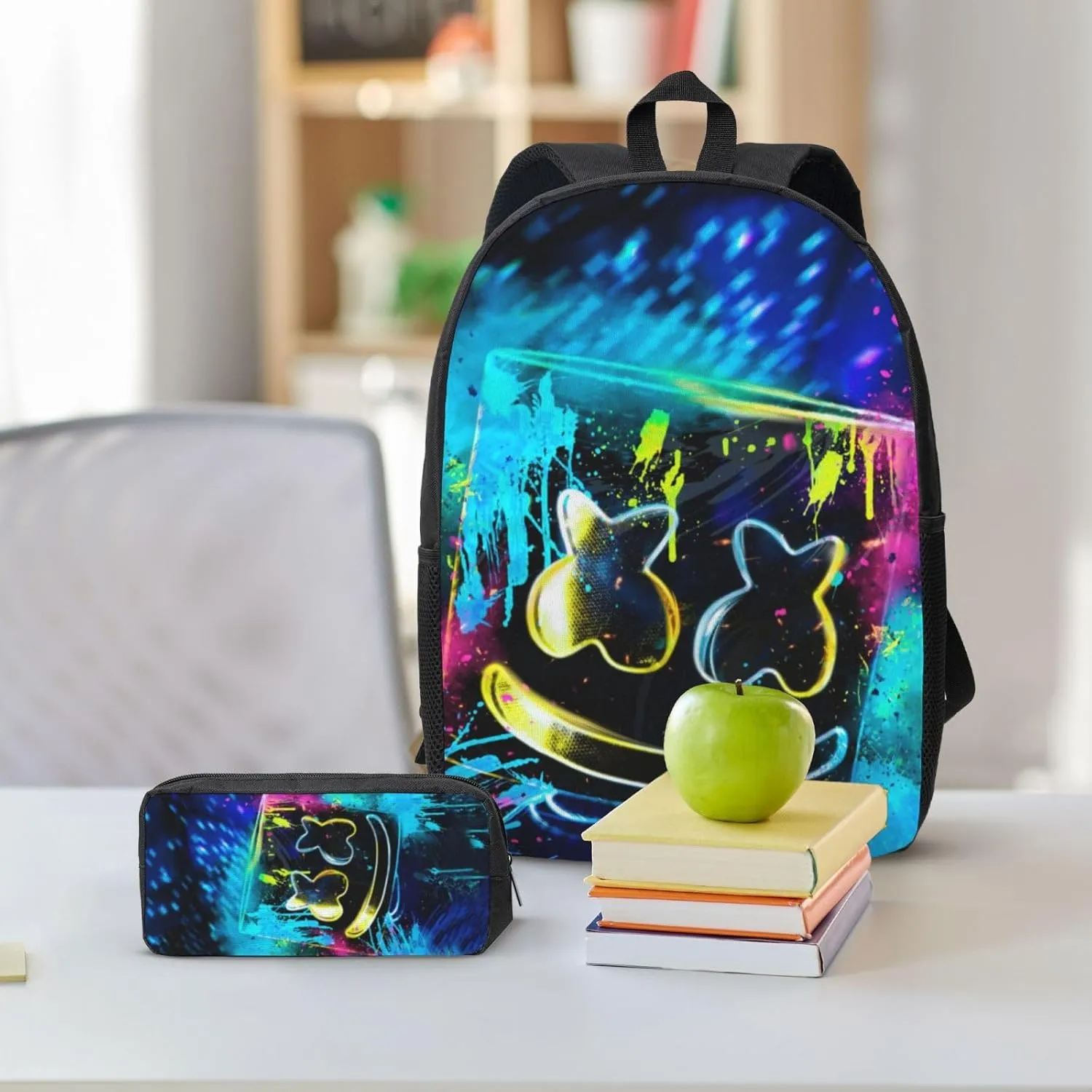 Lightweight Cool Backpacks 3D Printed Laptop Backpack Multifunctional Bag for Travel Shopping Hiking Camping Chrismas Birthday Gifts (Style-2)