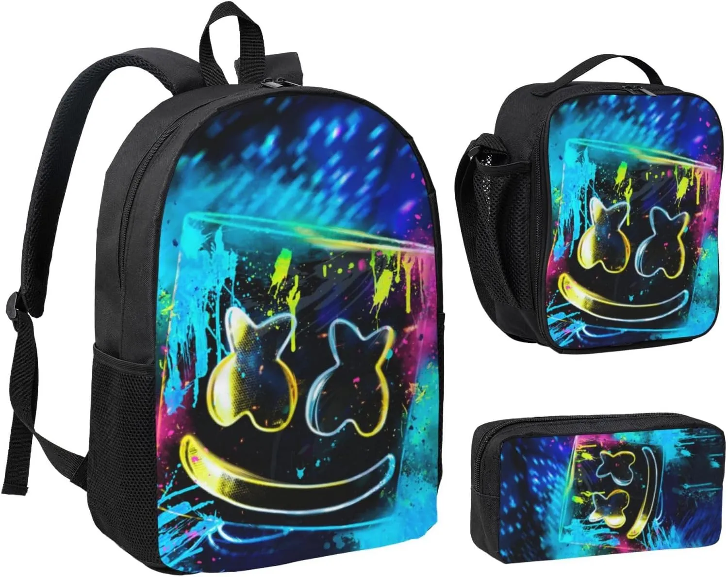 Lightweight Cool Backpacks 3D Printed Laptop Backpack Multifunctional Bag for Travel Shopping Hiking Camping Chrismas Birthday Gifts (Style-2)