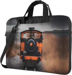 locomotive Print Laptop Case and Computer Bag - Versatile Laptop Bag for Men Laptop Shoulder Bag, Black