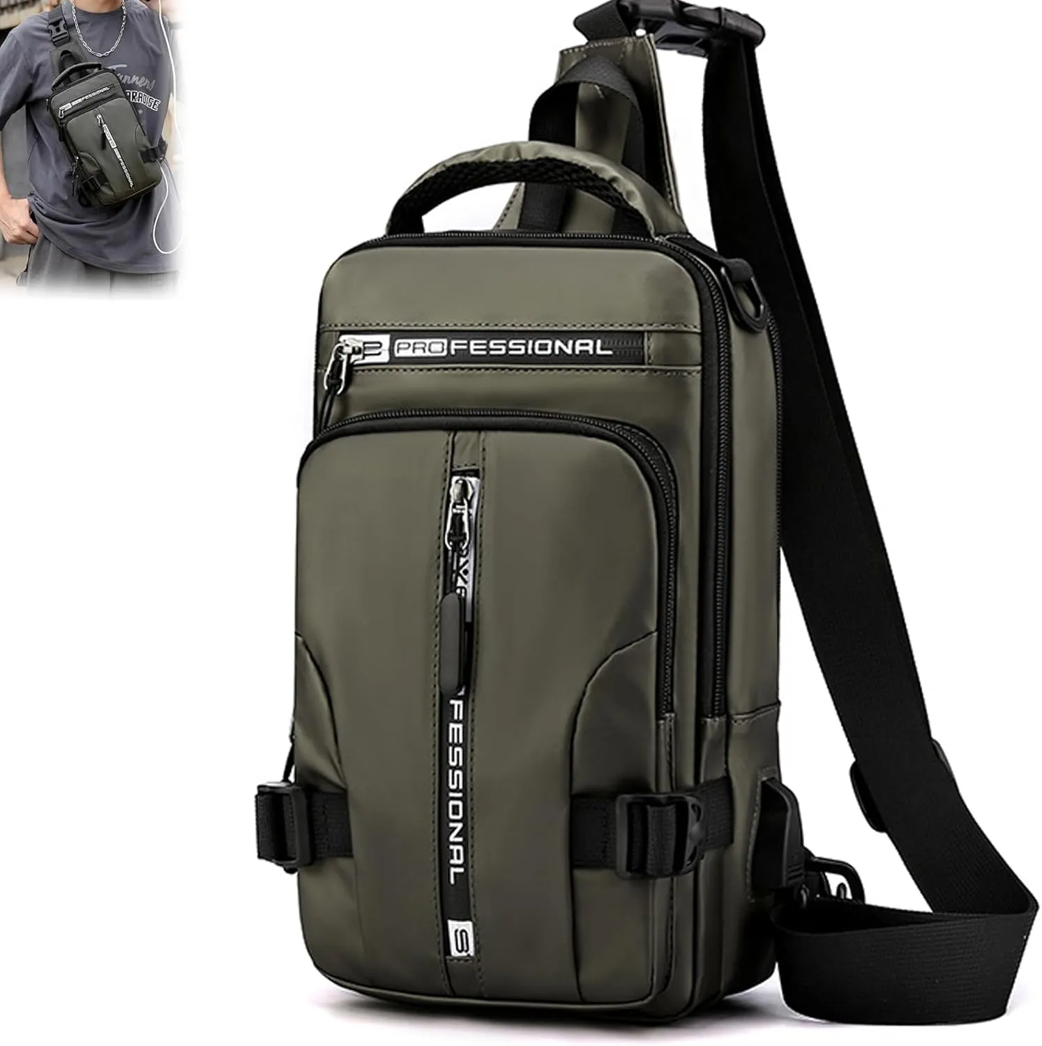 Luckyabow Waterproof Crossbody Bag, Luckyabow Waterproof Walking Bag, Suitable for Hiker