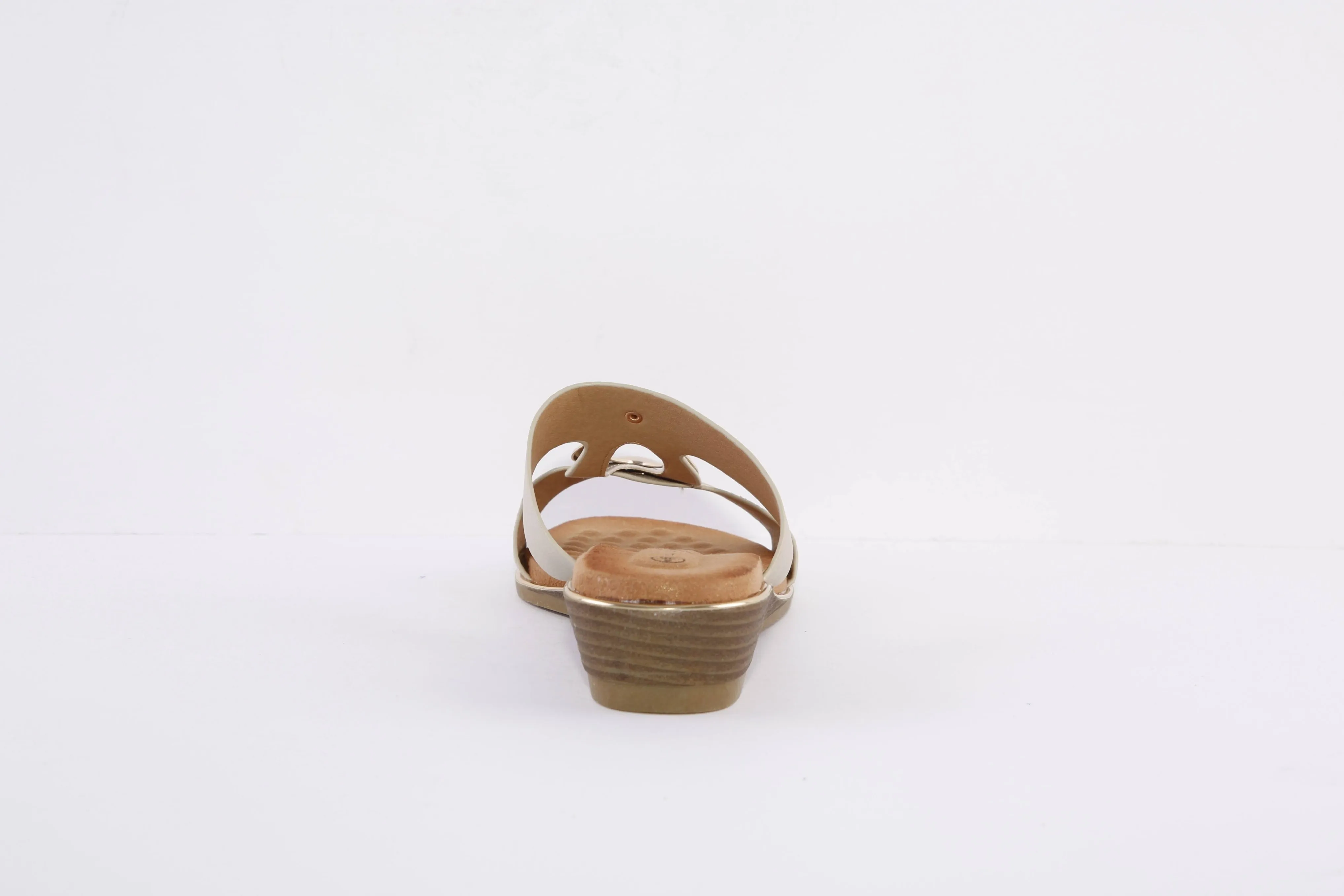 LUNAR - JLH145 PENNITA-LOW WEDGE MULE - GOLD