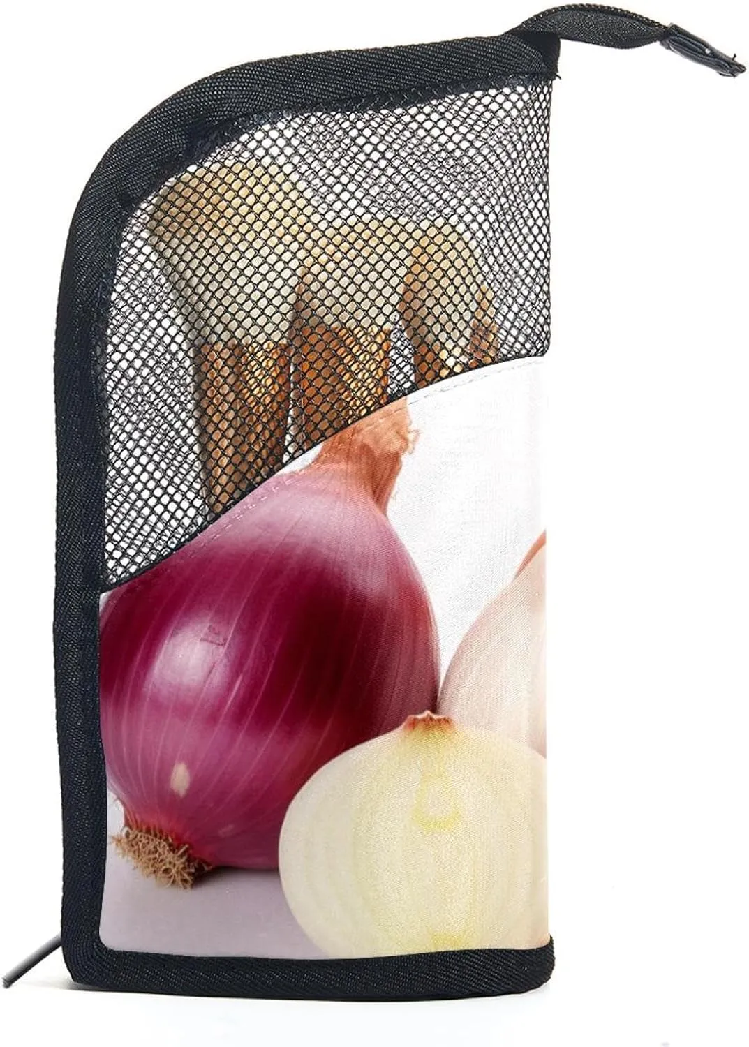 Makeup Bag Small,Makeup Travel Bag,Vegetables Onion and Garlic,Makeup Organizer Bag