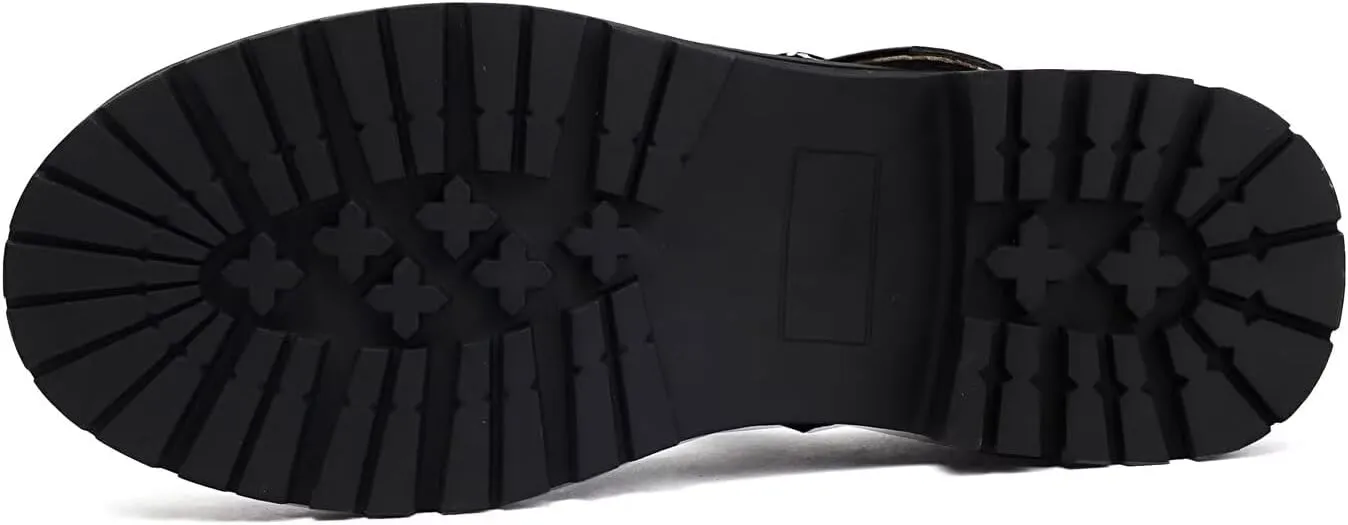 Mary Jane for Women Gothic Oxford Shoes - Flat Shoes, Ankle Tied, Round Toe for Casual Dresses, Work, and Campus
