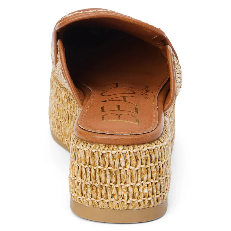 Matisse Wren Mule Cognac Raffia