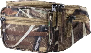 Maxam Extra Large JX Swamper Waist Bag, For Your Next Outdoor Adventure, 5 Compartments, Up To 38-inch, Camo