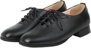 Meefit Ladies Square to Oxford Shoes Low Heel Lace Up Chunky Heel Pumps
