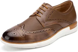 Meijiana Men's Oxfords Casual Dress Shoes Leather Lace Up Shoes for Men Business Oxford Shoes