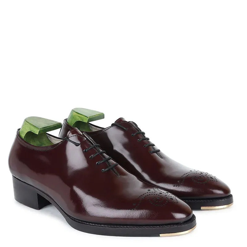Men Classic Wholecut Leather Oxford Shoes