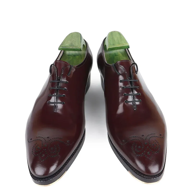 Men Classic Wholecut Leather Oxford Shoes