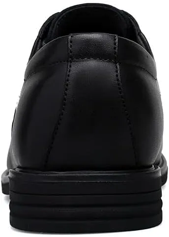 Men's Classic Lace-up Formal Oxford Shoes Fashion Casual Leather Low Heels Dress Shoes for Men