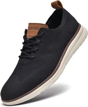 Men's Dress Oxfords Casual Walking Shoes Lightweight Mesh Business Work Sneakers Tennis Footwear