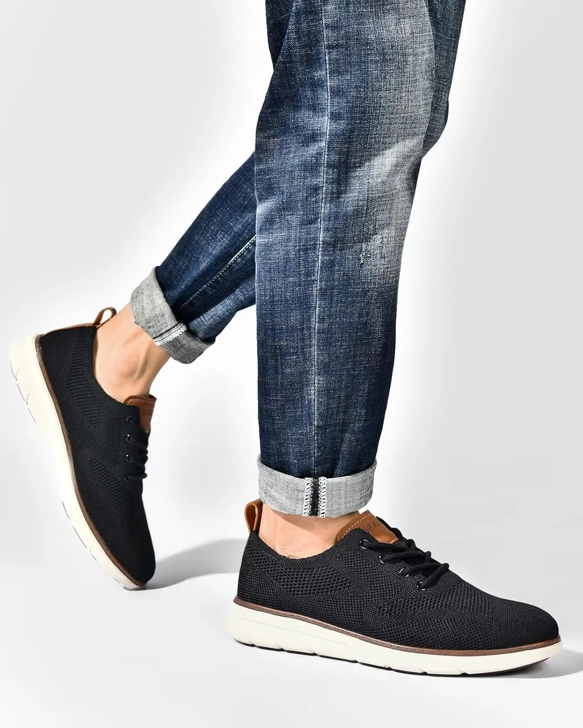Men's Dress Oxfords Casual Walking Shoes Lightweight Mesh Business Work Sneakers Tennis Footwear