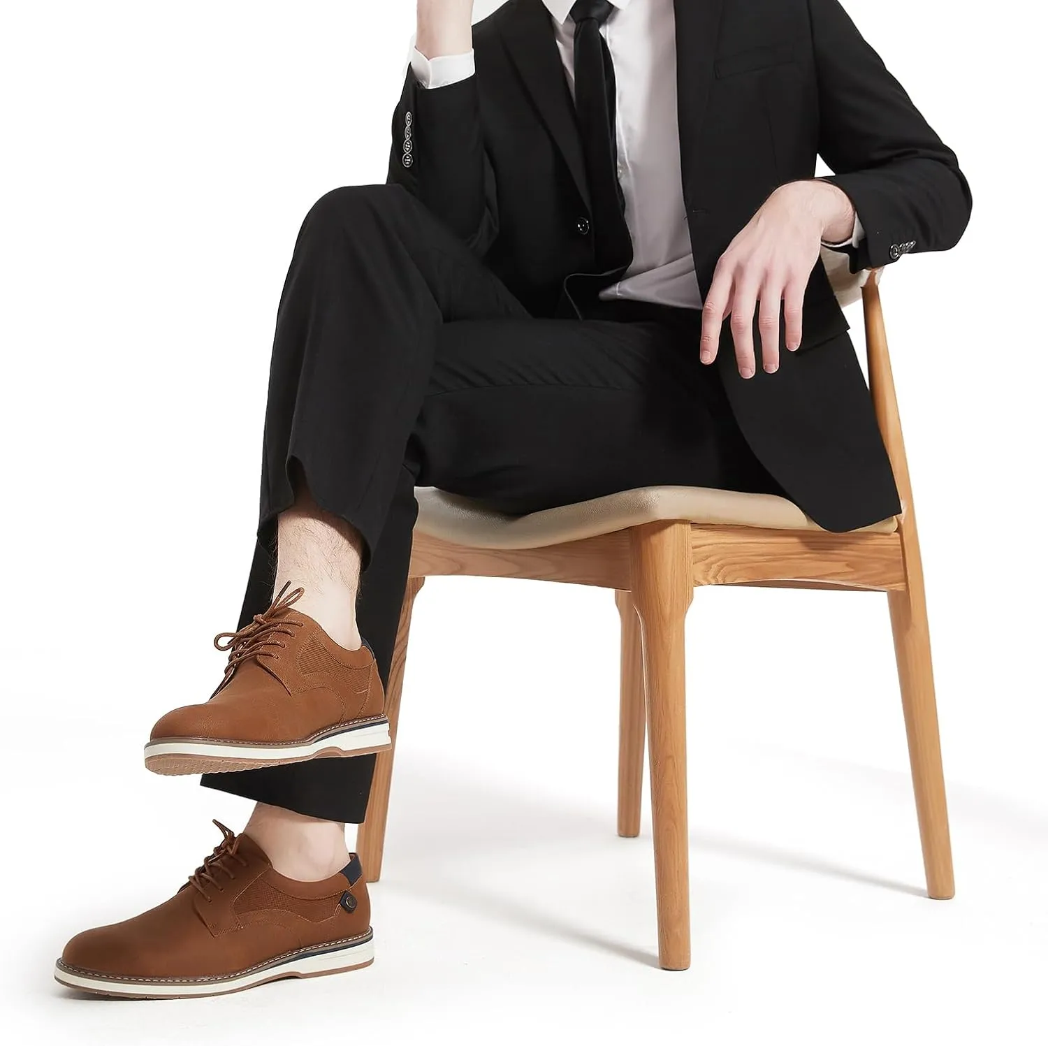 Men's Dress Shoes Casual Business Formal Oxfords Classic Lace Up Work Dress Shoes