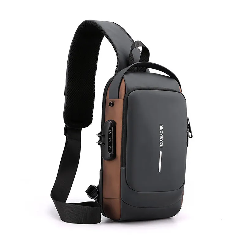 Men's Elegant Charming Business Technology Lightweight Men's Chest Bags