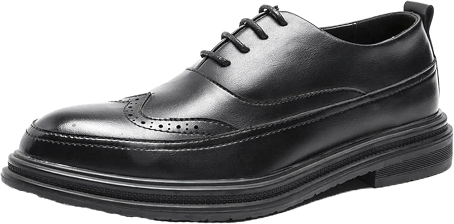 Men's Formal Shoes, Gentlemen's Oxford, Casual Leather Business and Office, Fashionable and Classic, Formal