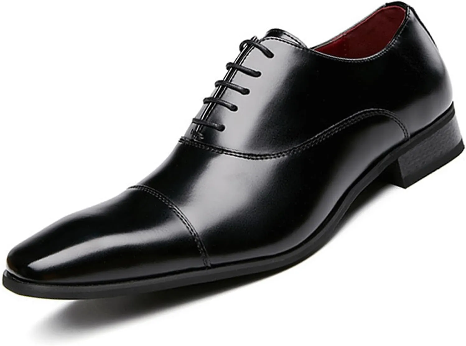 Men's Genuine Leather Italian Luxury Dress Shoes Comfortable Slip On Monk Strap Loafers Classic Formal Business Shoes Elegant Block Heel Oxford Tuxedo