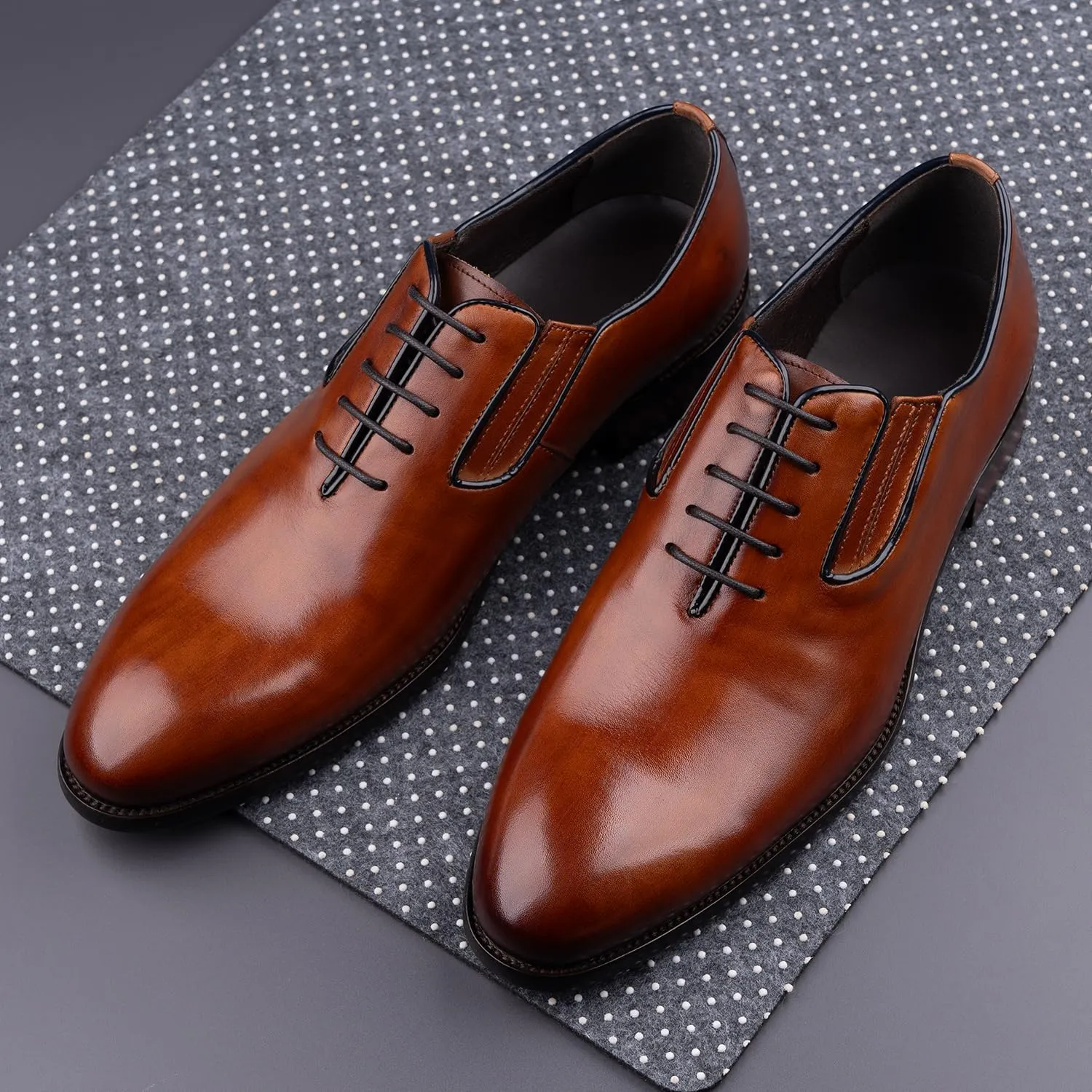 Men's Genuine Leather Oxford Dress Shoes - Handcrafted Formal Business Shoes for Wedding, Party & Office Wear, Classic Style with Premium Comfort, Ideal for Professional & Special Occasions