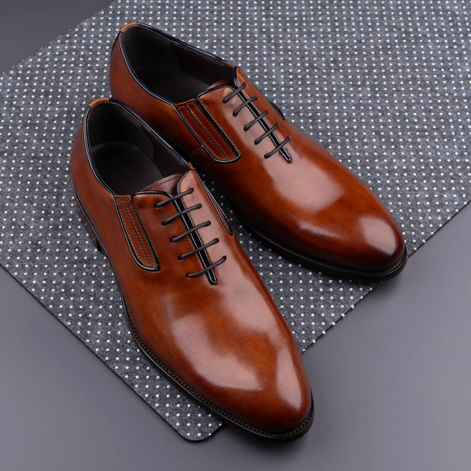 Men's Genuine Leather Oxford Dress Shoes - Handcrafted Formal Business Shoes for Wedding, Party & Office Wear, Classic Style with Premium Comfort, Ideal for Professional & Special Occasions