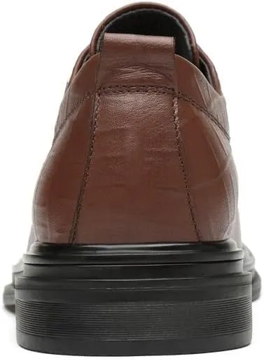 Mens Lace Up Dress Shoes Classic Fashion Pointed Toe Low Top Leather Derby Shoes Non-Slip Softsole Walking Oxford Shoes