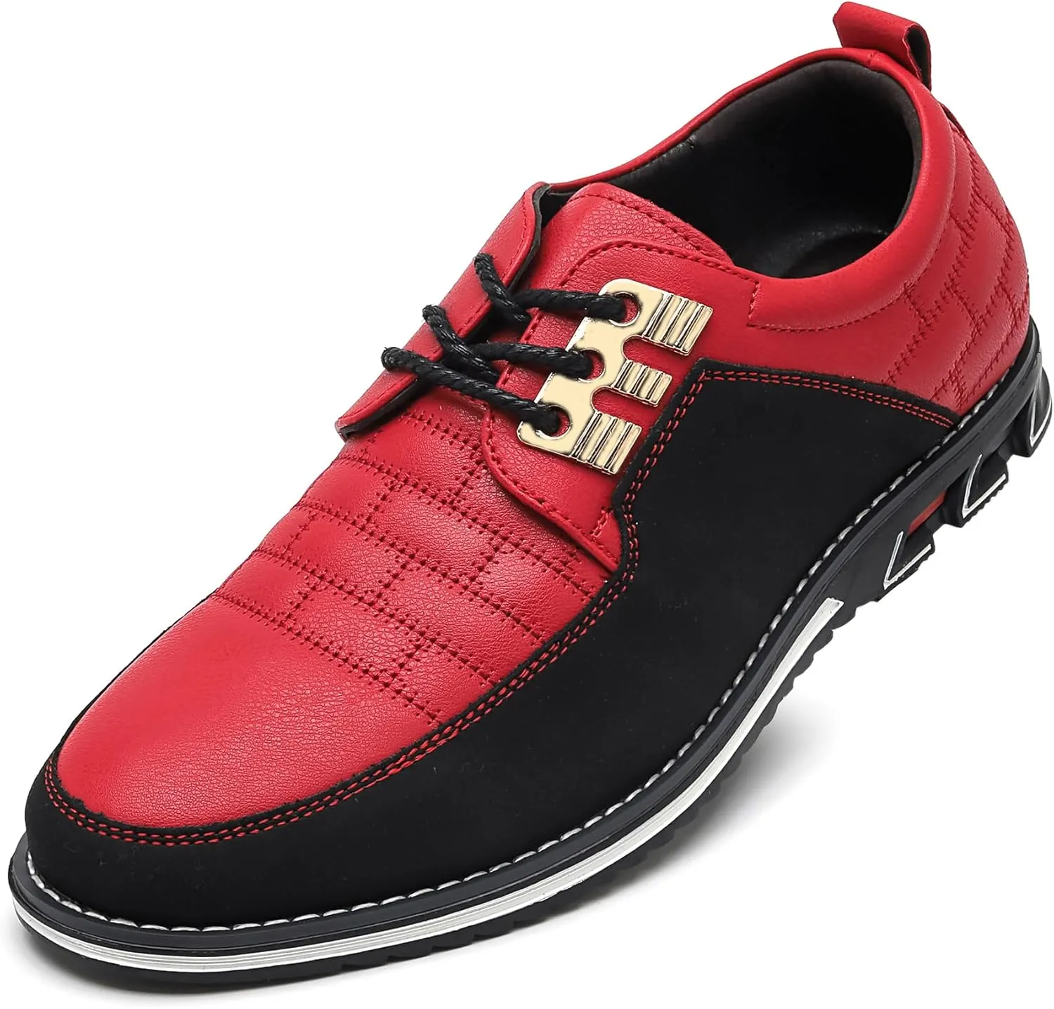 Men's Modern Oxford Leather Fashion Sneakers Walking Shoes Business Office Party Prom Dress Shoes Size 7-15