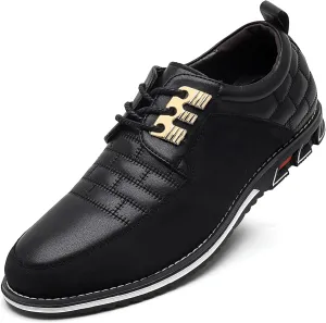 Men's Modern Oxford Leather Fashion Sneakers Walking Shoes Business Office Party Prom Dress Shoes Size 7-15