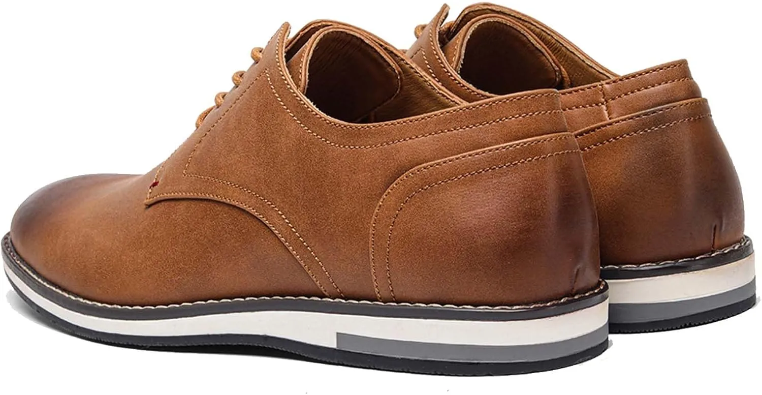 Men's Orthopedic Dress Shoes Business Oxford Derby Shoes Casual Leather Walking Flats