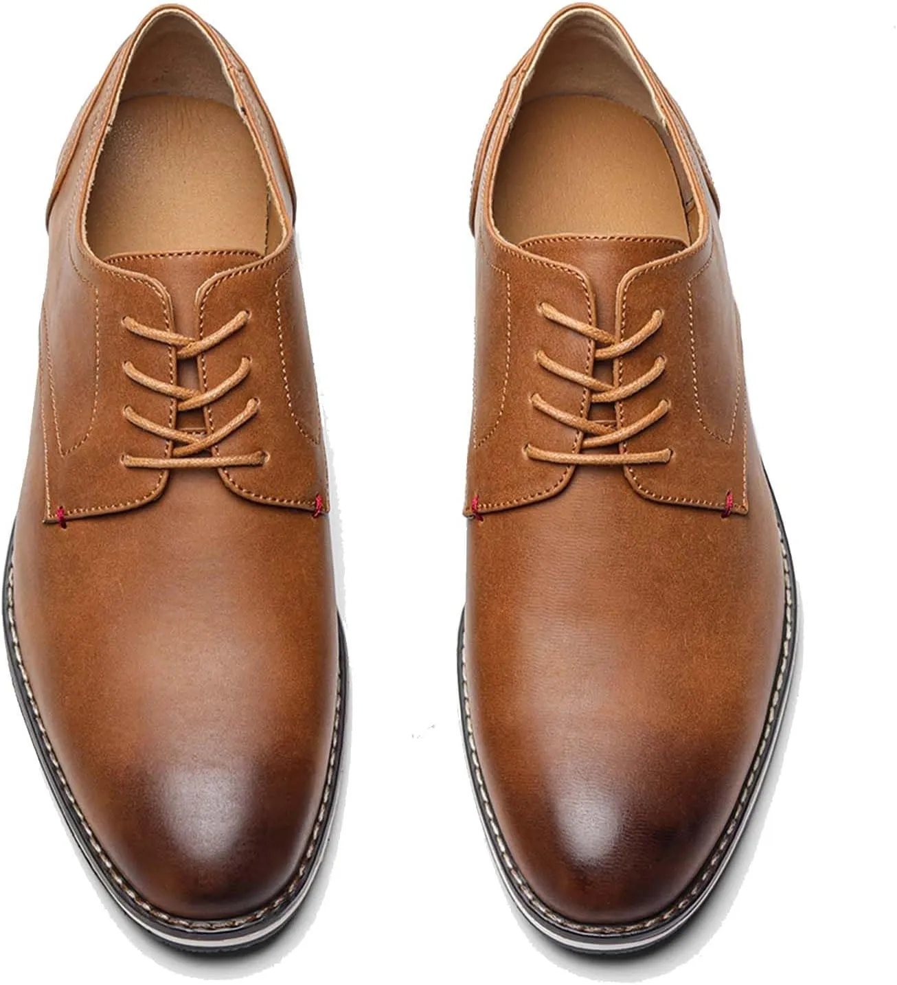 Men's Orthopedic Dress Shoes Business Oxford Derby Shoes Casual Leather Walking Flats