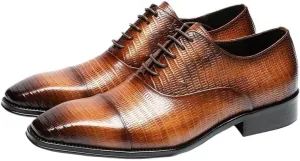 Men's Oxford Shoes Classic Lace Up Party Brogue Faux Leather Party Wedding Anti-Slip Non Slip Resistant Classic