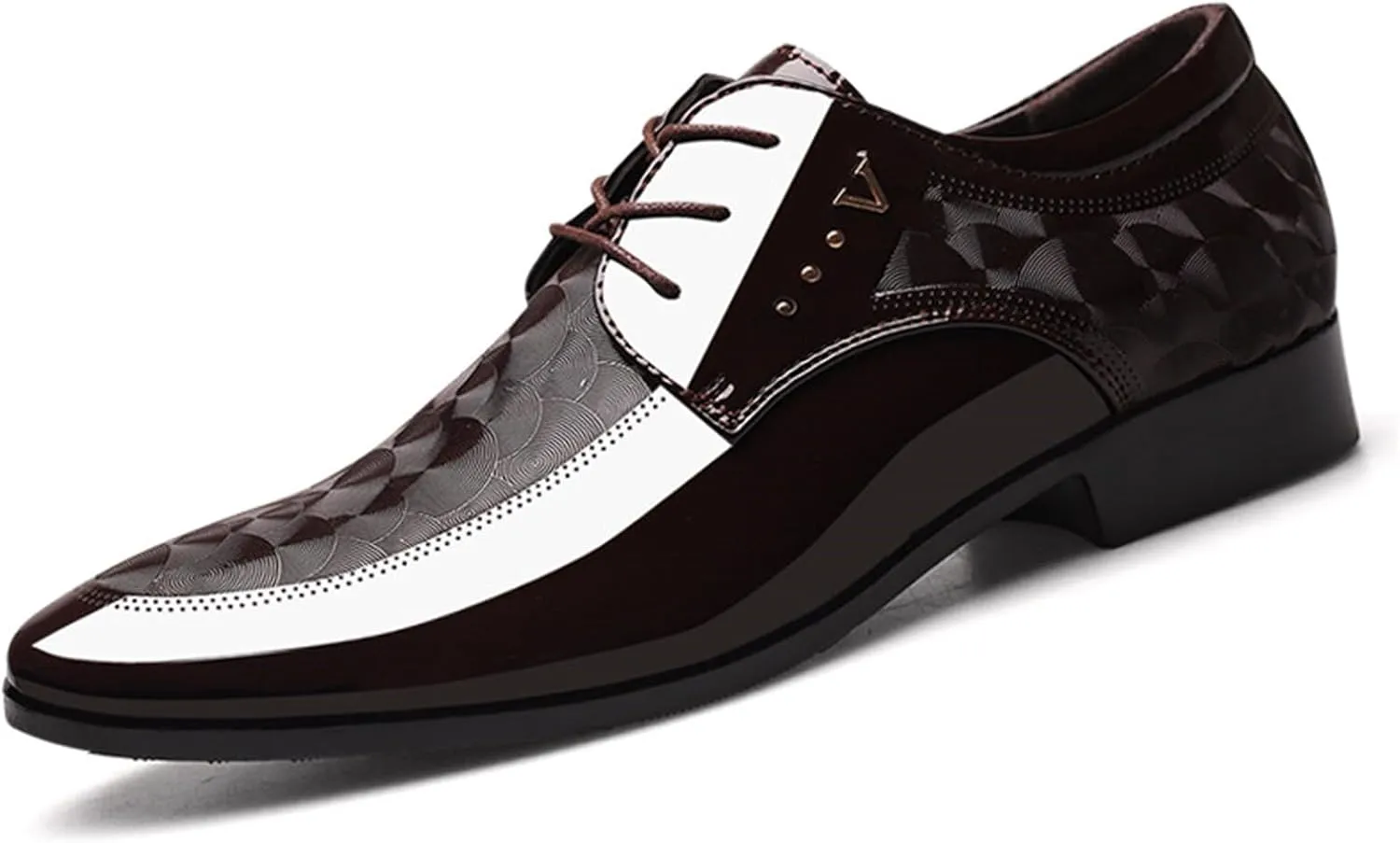 Men's Patent Leather Oxford Formal Business Dress Shoes Italy Modern Suit Tuxedo Shoes