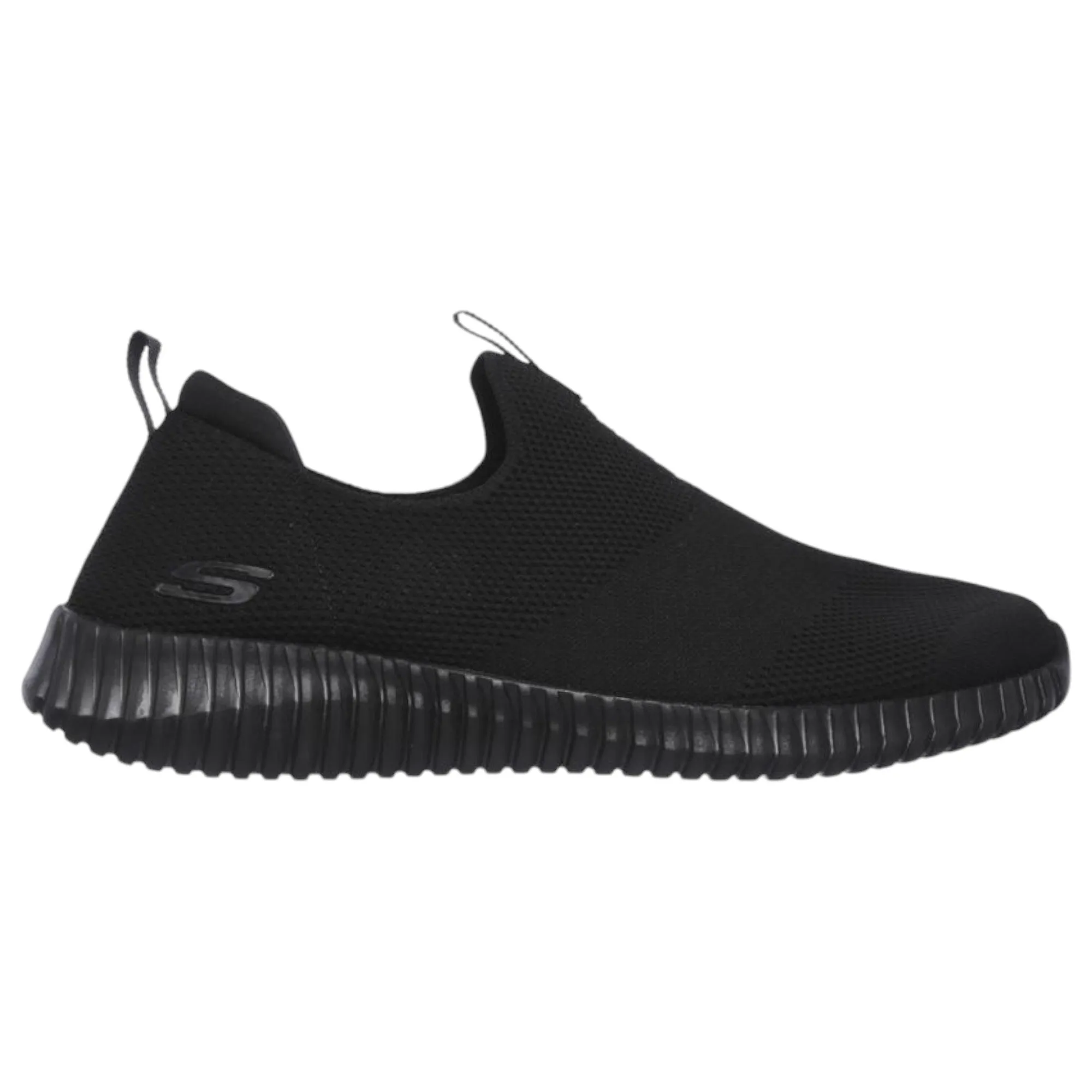 Mens Skechers Elite Flex - Wasik Shoes Black/Black
