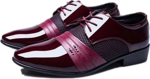Mens Tuxedo Shoes Patent Leather Formal Business Oxford Dress Shoes