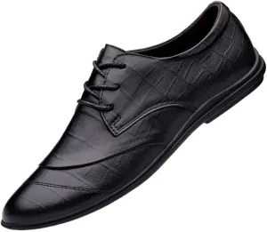 Men's Wingtip Brogue Oxford Shoes Breathable Formal Dress Shoes for Business & Wedding