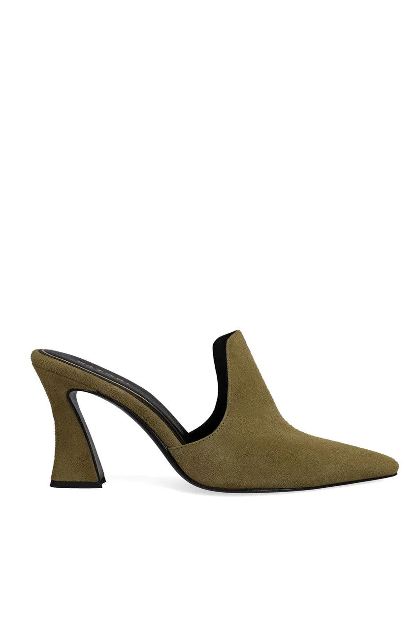 Minh Suede Heel Mule
