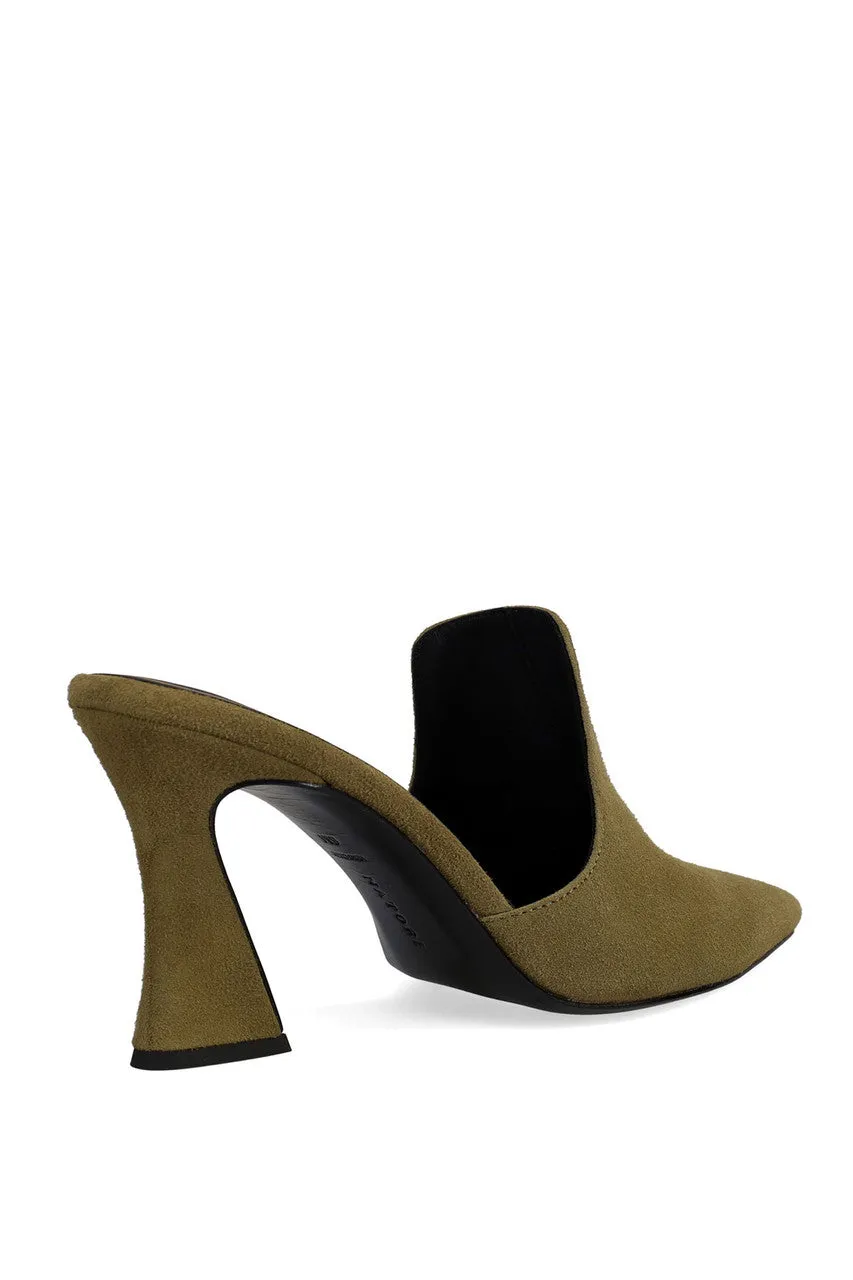 Minh Suede Heel Mule