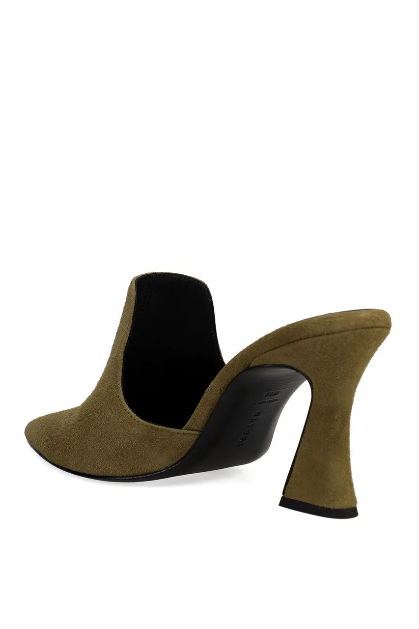 Minh Suede Heel Mule