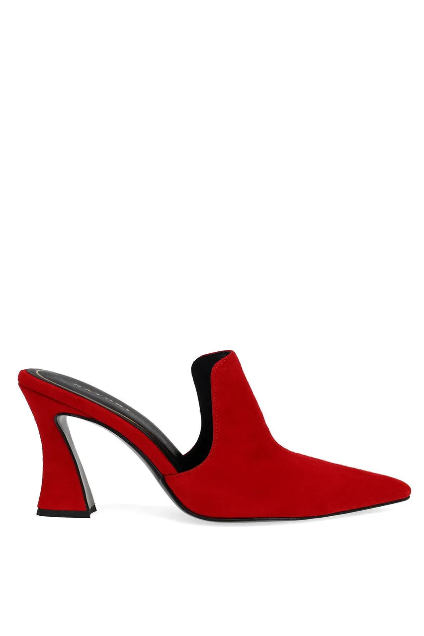 Minh Suede Heel Mule