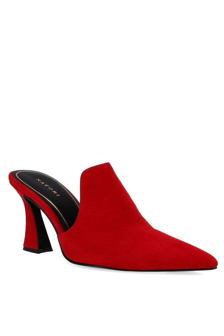 Minh Suede Heel Mule