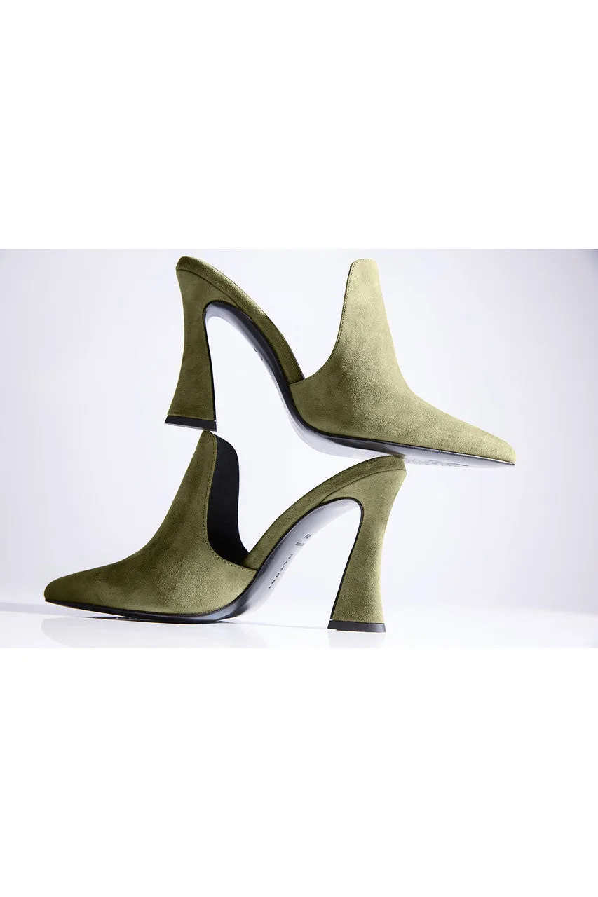 Minh Suede Heel Mule
