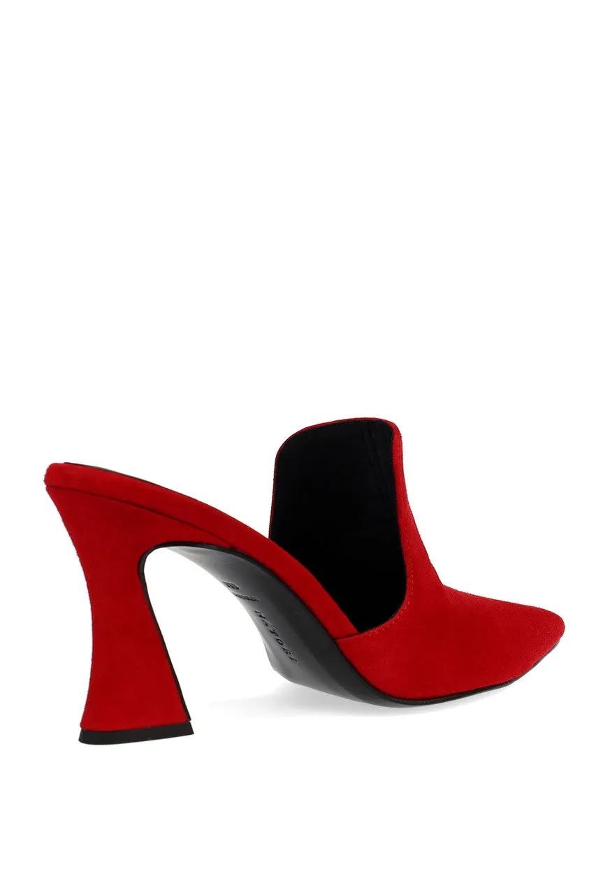 Minh Suede Heel Mule